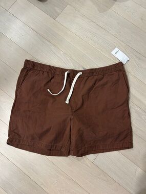 Goodfellow & Co Brown Elastic-Waist Athletic Shorts